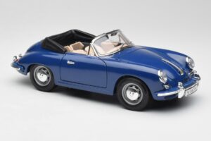 Porsche 356B Cabriolet Albastru Bburago 1:18 3051 Metal - imaginea 6 din 8