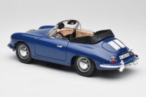 Porsche 356B Cabriolet Albastru Bburago 1:18 3051 Metal - imaginea 7 din 8
