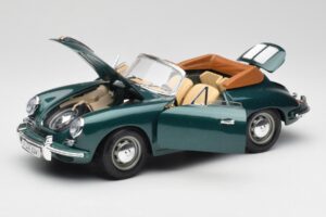Porsche 356B Cabriolet Verde Bburago 1:18 3051-M1 Metal - imaginea 2 din 8