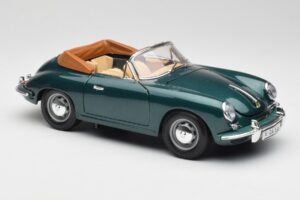 Porsche 356B Cabriolet Verde Bburago 1:18 3051-M1 Metal - imaginea 6 din 8