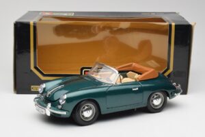 Porsche 356B Cabriolet Verde Bburago 1:18 3051-M1 Metal - imaginea 8 din 8