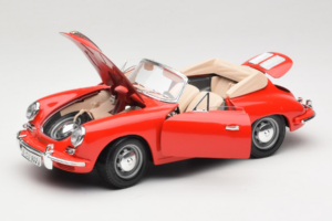 Porsche 356B Cabriolet Roșu Tchibo 1:18 45703 Metal - imaginea 2 din 8