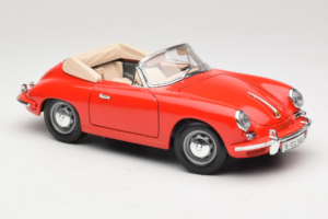 Porsche 356B Cabriolet Roșu Tchibo 1:18 45703 Metal - imaginea 6 din 8