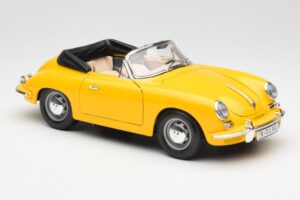Porsche 356B Cabriolet Galben Bburago 1:18 3031 Metal - imaginea 6 din 8