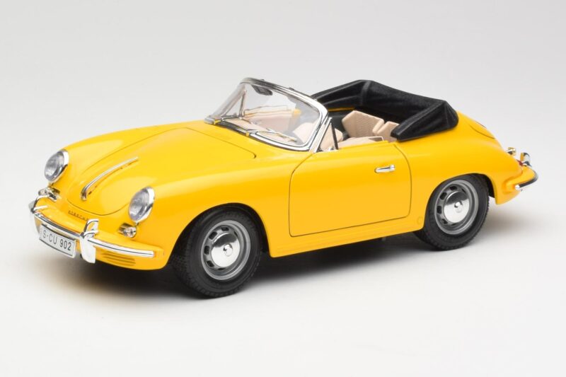 Porsche 356B Cabriolet Galben Bburago 1:18 3031 Metal