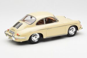 Porsche 356B Carrera 2 Fildeș GT Spirit 1:18 GT010ZM Rășină - imaginea 2 din 6