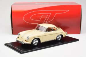 Porsche 356B Carrera 2 Fildeș GT Spirit 1:18 GT010ZM Rășină - imaginea 6 din 6