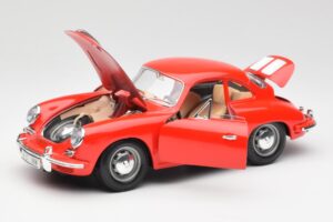 Porsche 356B Roșu Bburago 1:18 3021 Metal - imaginea 2 din 8