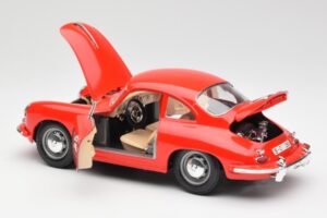 Porsche 356B Roșu Bburago 1:18 3021 Metal - imaginea 5 din 8