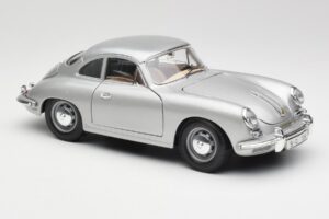 Porsche 356B Argintiu Bburago 1:18 3021-M1 Metal - imaginea 6 din 8