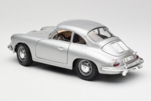 Porsche 356B Argintiu Bburago 1:18 3021-M1 Metal - imaginea 7 din 8