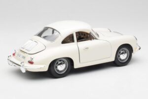 Porsche 356B Alb Bburago 1:18 3021-M3 Metal - imaginea 3 din 8