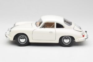 Porsche 356B Alb Bburago 1:18 3021-M3 Metal - imaginea 4 din 8
