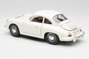 Porsche 356B Alb Bburago 1:18 3021-M3 Metal - imaginea 7 din 8