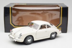 Porsche 356B Alb Bburago 1:18 3021-M3 Metal - imaginea 8 din 8