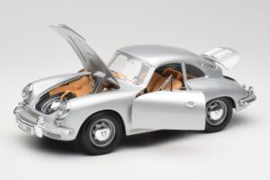 Porsche 356B Argintiu & Interior Maro Bburago 1:18 3021-M2 Metal - imaginea 2 din 8