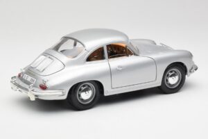 Porsche 356B Argintiu & Interior Maro Bburago 1:18 3021-M2 Metal - imaginea 3 din 8