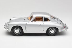 Porsche 356B Argintiu & Interior Maro Bburago 1:18 3021-M2 Metal - imaginea 4 din 8