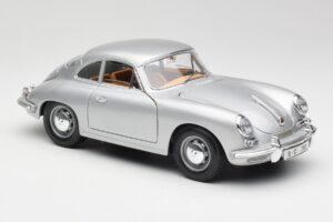 Porsche 356B Argintiu & Interior Maro Bburago 1:18 3021-M2 Metal - imaginea 6 din 8