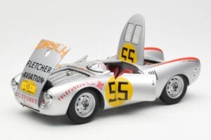 Porsche 550-1500 RS Spyder #55 H. Herrmann Carrera Panamericana 1954 AUTOart 1:18 85470 Metal - imaginea 2 din 8
