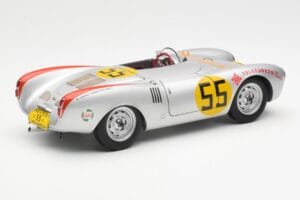 Porsche 550-1500 RS Spyder #55 H. Herrmann Carrera Panamericana 1954 AUTOart 1:18 85470 Metal - imaginea 3 din 8