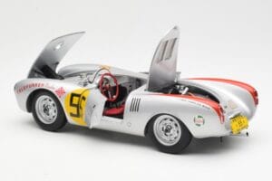 Porsche 550-1500 RS Spyder #55 H. Herrmann Carrera Panamericana 1954 AUTOart 1:18 85470 Metal - imaginea 5 din 8