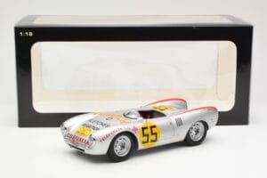 Porsche 550-1500 RS Spyder #55 H. Herrmann Carrera Panamericana 1954 AUTOart 1:18 85470 Metal - imaginea 8 din 8