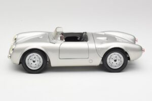 Porsche 550 A Spyder Argintiu Maisto 1:18 50314 Metal - imaginea 4 din 8