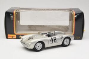Porsche 550A Spyder #48 Sports Prototype 1955 Maisto 1:18 50341 Metal - imaginea 8 din 8