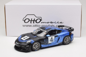 Porsche 718 Cayman GT4 RS Clubsport Negru Albastru Otto 1:18 OT469 Rășină - imaginea 6 din 6