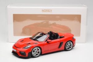 Porsche 718 Spyder RS Guards Red Norev 1:18 187271 Metal - imaginea 8 din 8