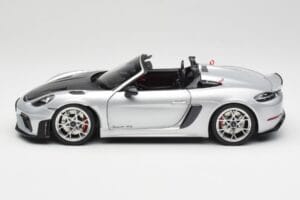 Porsche 718 Spyder RS Weissach Pack GT-Silver Metallic Norev 1:18 187270 Metal - imaginea 4 din 8