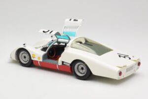 Porsche 906 LH #31 H. Herrmann / H. Linge Porsche System Engineering 24 Hours of Le Mans 1966 Minichamps 1:18 100666131 Metal - imaginea 5 din 8