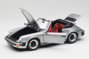 Porsche 911 930 Carrera 3.2 Cabriolet Gri Metalizat Minichamps 1:18 100063034 Metal - imaginea 2 din 8