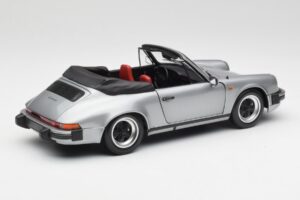 Porsche 911 930 Carrera 3.2 Cabriolet Gri Metalizat Minichamps 1:18 100063034 Metal - imaginea 3 din 8