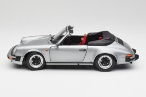 Porsche 911 930 Carrera 3.2 Cabriolet Gri Metalizat Minichamps 1:18 100063034 Metal - imaginea 4 din 8