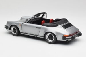 Porsche 911 930 Carrera 3.2 Cabriolet Gri Metalizat Minichamps 1:18 100063034 Metal - imaginea 7 din 8