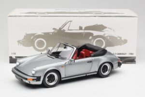 Porsche 911 930 Carrera 3.2 Cabriolet Gri Metalizat Minichamps 1:18 100063034 Metal - imaginea 8 din 8