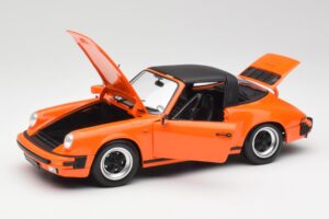 Porsche 911 930 Carrera 3.2 Targa Portocaliu Minichamps 1:18 100063064 Metal - imaginea 2 din 8