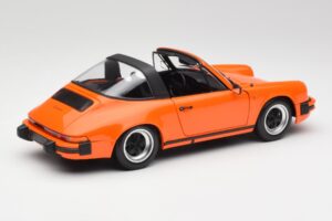 Porsche 911 930 Carrera 3.2 Targa Portocaliu Minichamps 1:18 100063064 Metal - imaginea 3 din 8