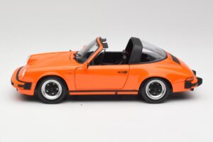 Porsche 911 930 Carrera 3.2 Targa Portocaliu Minichamps 1:18 100063064 Metal - imaginea 4 din 8