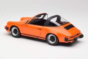 Porsche 911 930 Carrera 3.2 Targa Portocaliu Minichamps 1:18 100063064 Metal - imaginea 7 din 8