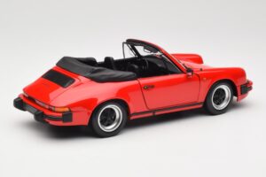 Porsche 911 930 Carrera 3.2 Cabriolet Guards Red Minichamps 1:18 110063030 Metal - imaginea 3 din 8