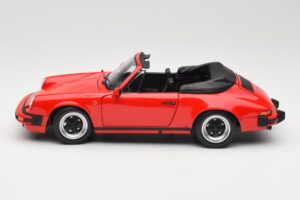 Porsche 911 930 Carrera 3.2 Cabriolet Guards Red Minichamps 1:18 110063030 Metal - imaginea 4 din 8
