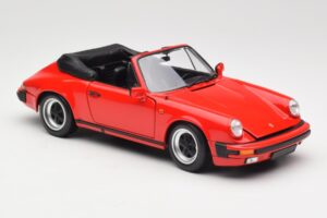 Porsche 911 930 Carrera 3.2 Cabriolet Guards Red Minichamps 1:18 110063030 Metal - imaginea 6 din 8