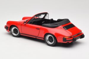 Porsche 911 930 Carrera 3.2 Cabriolet Guards Red Minichamps 1:18 110063030 Metal - imaginea 7 din 8