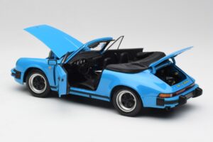 Porsche 911 930 Carrera Cabriolet Albastru Minichamps 1:18 100063032 Metal - imaginea 5 din 8
