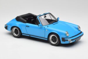 Porsche 911 930 Carrera Cabriolet Albastru Minichamps 1:18 100063032 Metal - imaginea 6 din 8