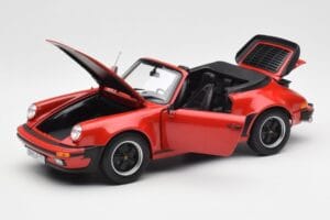 Porsche 911 930 Turbo Cabriolet Roșu Norev 1:18 187664 Metal - imaginea 2 din 8