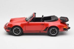 Porsche 911 930 Turbo Cabriolet Roșu Norev 1:18 187664 Metal - imaginea 4 din 8